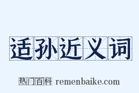 适孙近义词是什么意思的图片